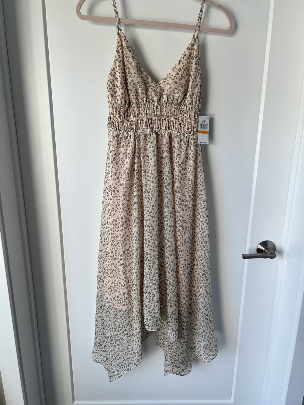1. State Cream Floral Smocked Midi Dress - Coquette, Feminine